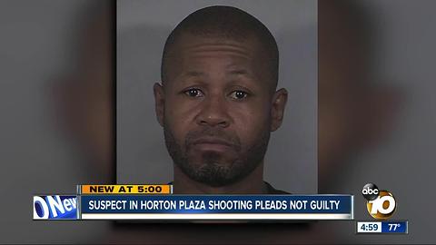 Suspect in Horton Plaza shooting appears in court