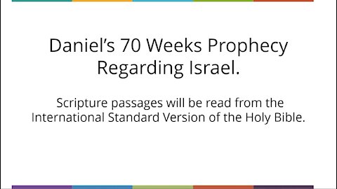 Daniel's 70 Week Prophecy