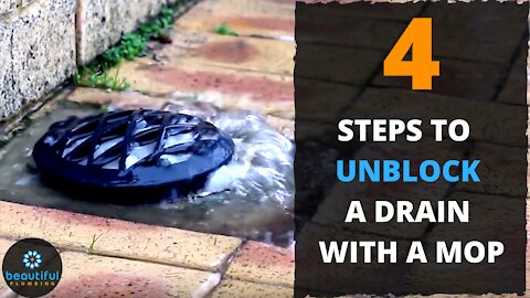 How to Solve Blocked Drain With a Mop
