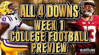 College Football Week 1 Preview | All Four Downs #football #collegesports #collegefootball #ncaa