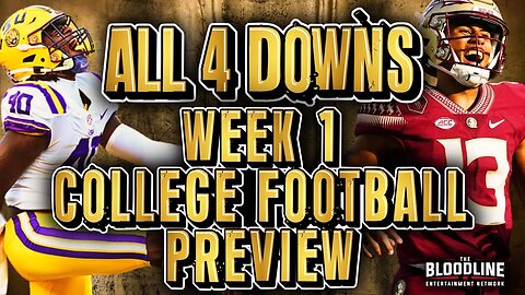 College Football Week 1 Preview | All Four Downs #football #collegesports #collegefootball #ncaa