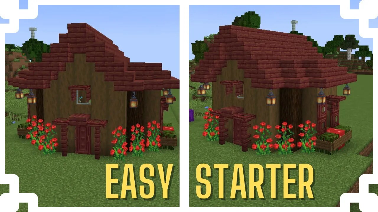 How To Build A Mangrove and Spruce Survival Starter House | Minecraft  Tutorial