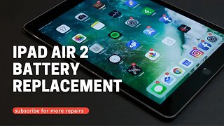 Apple Ipad Air 2, battery replacement, repair video