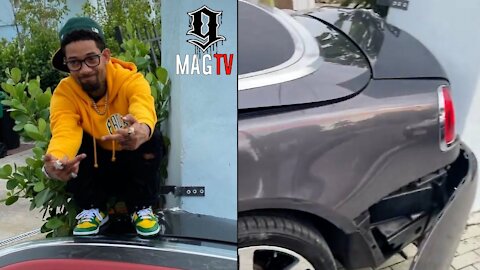 PNB Rock Smashes Rolls Royce Into His Mansion! 😱