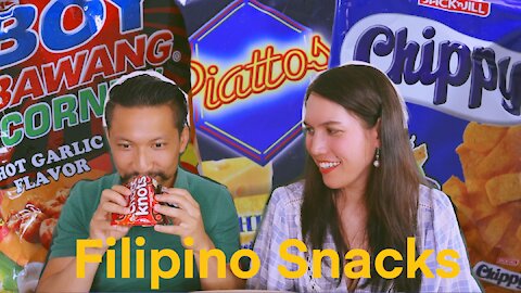 Thai BF try Filipino snacks | Venke Kvam