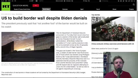 Biden Admin quietly closing 4 gaps in border wall. Distraction for mid-terms?