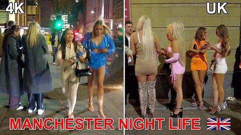 Manchester by night 25.02.2023 #manchester #walkingtour #nightlife #fridaynight #ladiesfashion