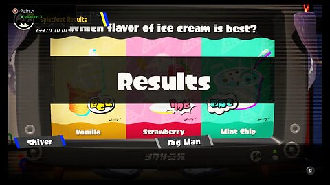 Splatoon 3 - Splatfest #7 (Global): Vanilla vs. Strawberry vs. Mint Chip - Final Results