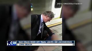 Passenger having medical emergency dragged off Long Beach Metro train and left unconscious on platform