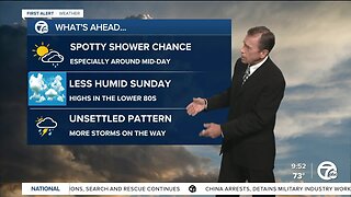 Detroit weather: Still humid with a storm chance