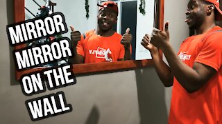 How to mount a wall Mirror Made Easy - DiY OBiFLY