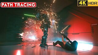 (PATH TRACING) Cyberpunk 2077 - Adam Smasher Boss | Realistic ULTRA Graphics Gameplay [4K 60FPS HDR]