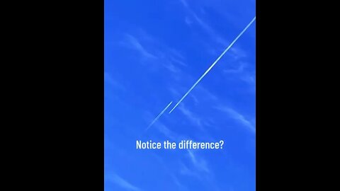 Vapor trails and Chemical Trails - see the difference ?