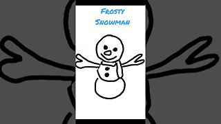 Create Frosty the Snowmam Fast! #christmas #christmas2022 #snowman #art #drawing