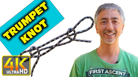 How to Tie Trumpet Knot (4k UHD)