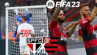 FIFA 23 - FLAMENGO X SÃO PAULO - MARACANÃ - COPA DO BRASIL 1° JOGO