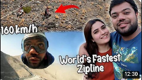 Riding The World's Fastest Zipline 😱 | 160 km/h Ki Speed Se Mountains Mein Zip Line Ki 😍