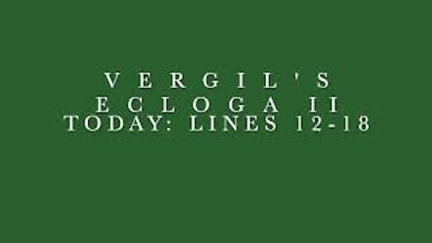 Vergil Ecloga II Lines 12–18