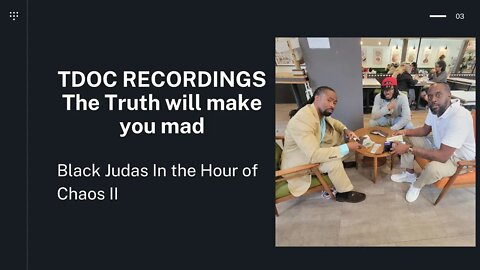 TDOC Recordings How to Spot a Judas in Your Midst Believe Not Ever Spirit