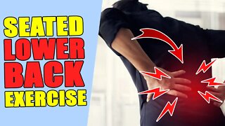 Fix Lower Back Pain In Your Office (Seated Exercise For Pain Relief)