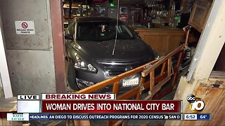 Driver slams into bar in National City