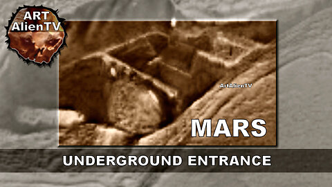 MARS Underground Entrance ! Alien Structure. ArtAlienTV