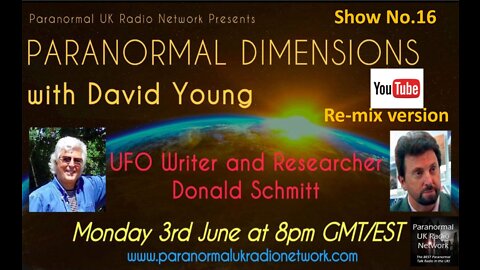 Donald Schmitt talks to David Young on 'Paranormal Dimensions'.