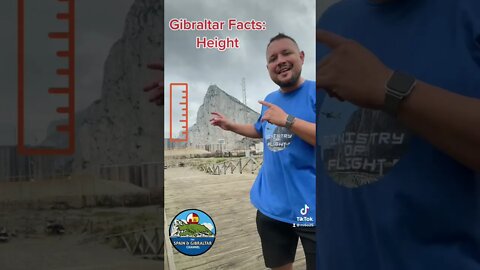 Gibraltar Facts: Height compared to Eiffel Tower #shorts