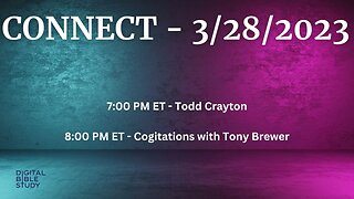 CONNECT and Cogitations - 3/28/2023