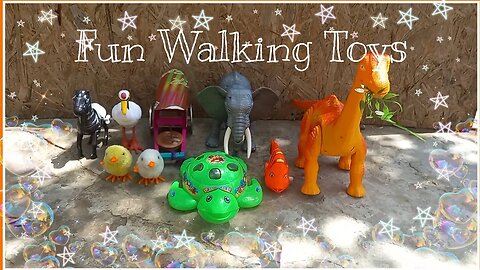 Fun Walking Toy Animals | Review | winding toys | Madon Mario