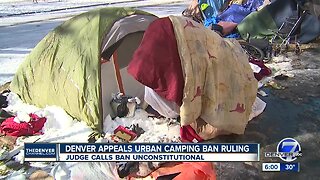 Denver police stop enforcing camping ban while city appeals court ruling