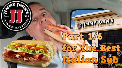Jimmy John's Sandwiches Spicy East Coast Italian Sub Part 1 of 6 for the Best Chain Italian Sub