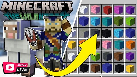 Building a Sheep Farm for ALL the Colors! Pt. 2 | Minecraft 1.19 Survival | Live Stream