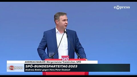 SPÖ Parteitag: Rede Andreas Babler - "Neue Zeit" - und Vermögenssteuer