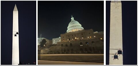 Black Hawk Military Helicopters Over the Capitol Last Night ~ Training Exercise