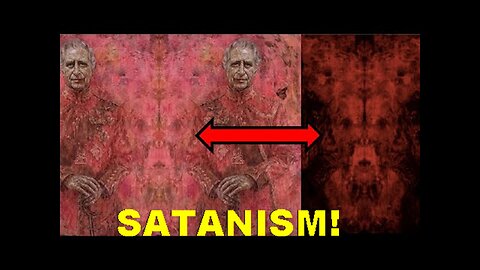 Call: Pedophile Satanist King Charles Satanic Demonic Portrait in Plain Sight!