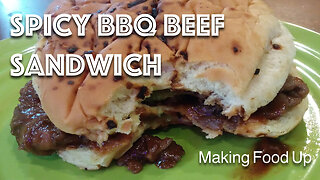 🌶️ Spicy BBQ Beef Sandwich | Making Food Up