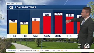 Metro Detroit Forecast: Brief relief from humidity