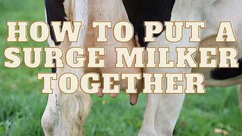 How to put a surge milker together