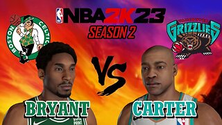 Bryant vs Carter - Celtics vs Grizzlies - Season 2: Game 16 - MyLeague: All-Time Legends #nba2k23