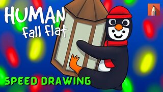 Desenhando Human Fall Flat | SPEED DRAWING