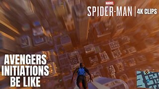 Diving From The Top Of The Avengers Tower | Marvel's Spider-Man 4K Clips