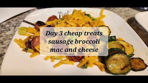 Day 3 cheap week sausage broccoli mac and cheese #budgetmeals