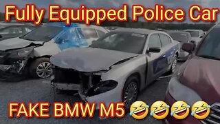 Fully Loaded Police Car, Fake BMW M5, Benz, Alfa at Auction Cheap