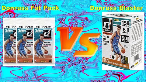 Battle between 2022-2023 Donruss fat pack and Donruss retail box who wins?? 😁😁 #whodoyoucollect