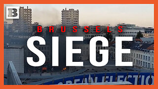 Brussels Siege! Blockading Farmers Set Fires in Front of Euro Parliament Building