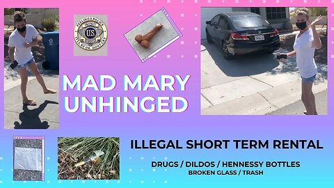 Mad Mary Unhinged / Illegal Short Term Rental & Damage Done to Neighborhood. Mad Mary Gets Unhinged!