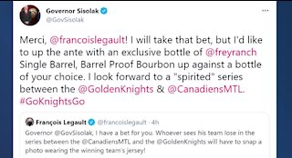 Gov. Sisolak makes friendly Golden Knights bet