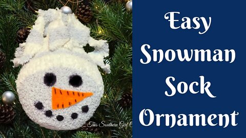 Christmas Crafts: Easy Snowman Ornament | Easy Sock Snowman | Easy Snowman DIY