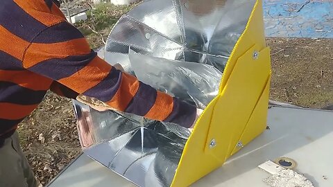 Cooking Ham in the All Season Solar Cooker #SolarCooking #HaminSolarCooker #solarcooker